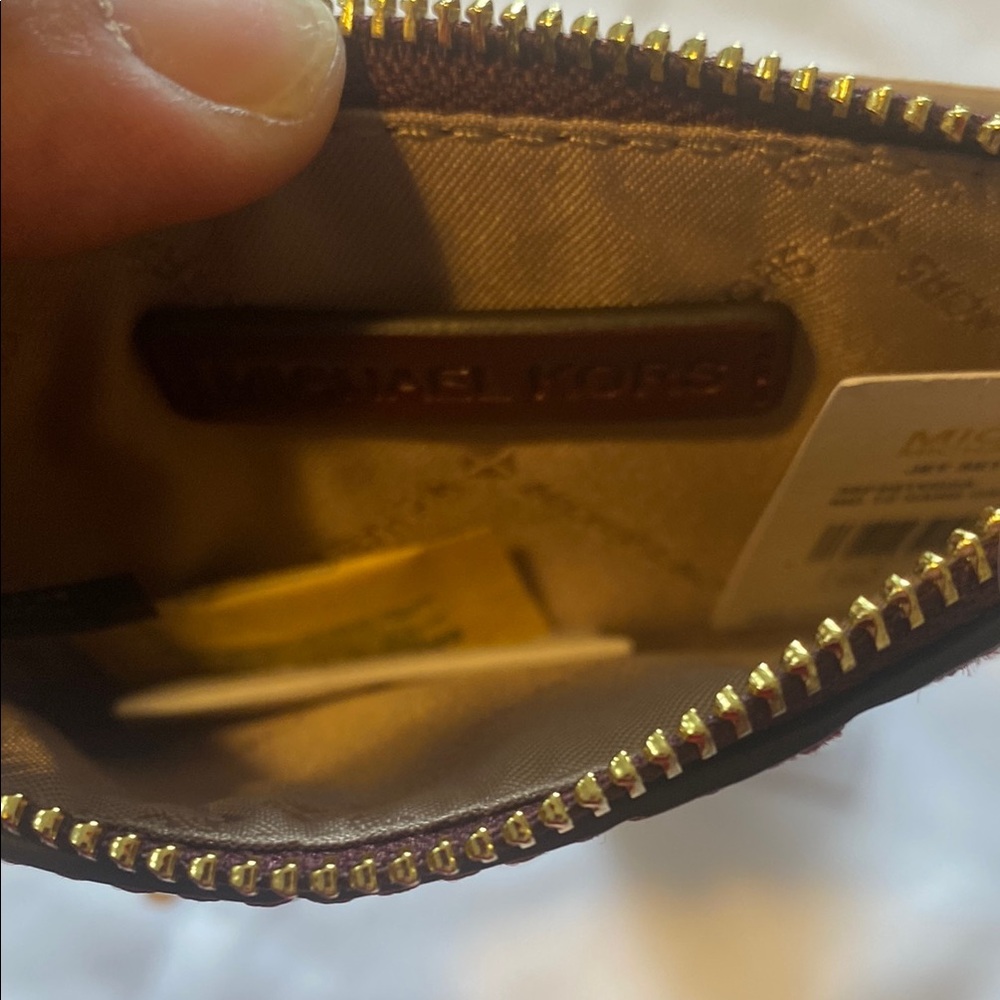 Michael Kors Burgundy Card Case - Picture 4 of 4